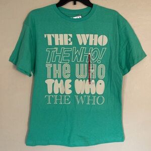 The Who, XS, green shirt